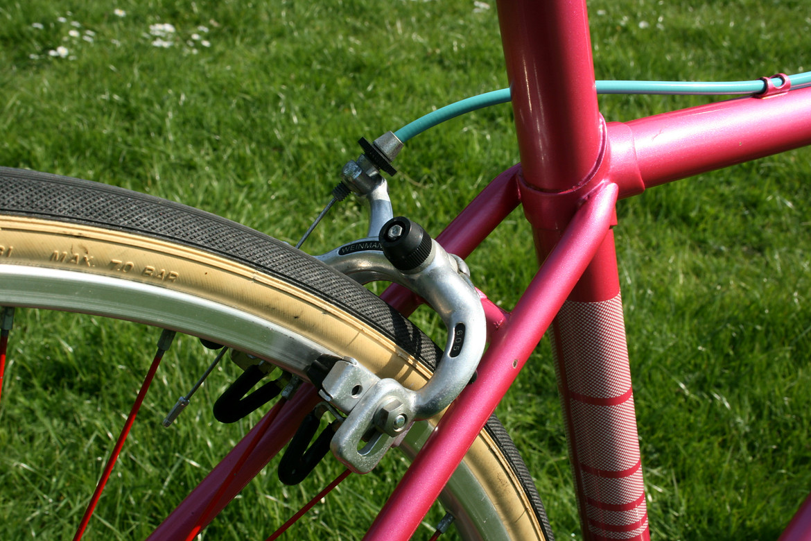 damen hercules altes fahrrad weiß lila pink