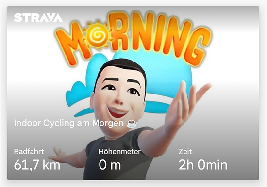 Indoor Cycling am Morgen ☕