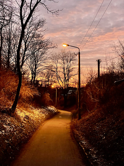 Die Fahrt zur/von Arbeit ist immer schön
