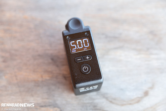 Großer Ein-Aus-Schalter und gut ablesbares Display.