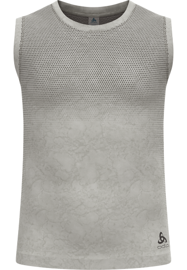 Das ärmellose Light Rain-Dye Base Layer ist in zwei unterschiedlichen Farbvarianten für Damen und Herren erhältich.