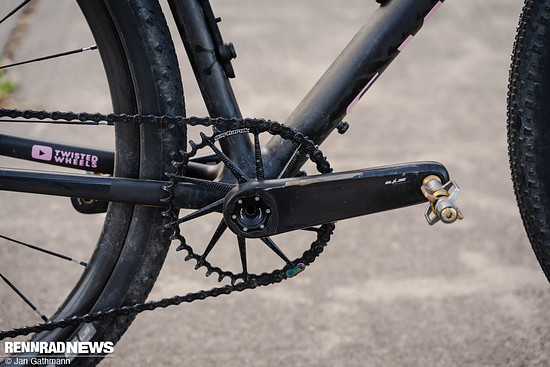 Kurbel: Elilee X-Novanta mit Kettenblatt von Garbaruk mit 40 Zähnen.