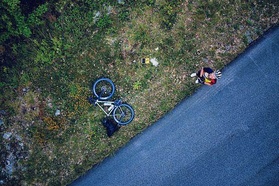 Selbstportrait mit Fahrrad