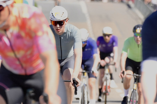 Conrad und ich haben uns leider im Rennen verloren.