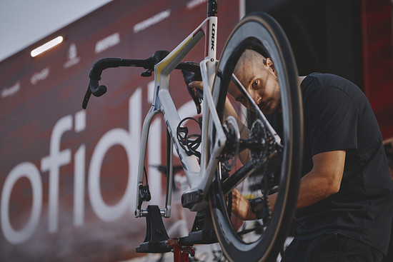 An den Team Bikes von Cofidis war die neue Gruppe schon beim Giro d'Italia zu sehen.