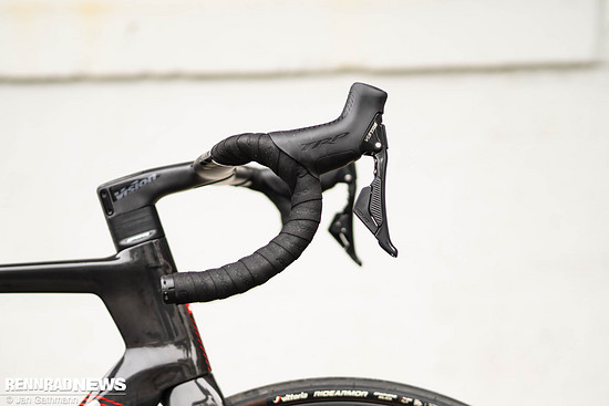 Die TRP Vistar Brems-Schalthebel sind ergonomisch gelungen.