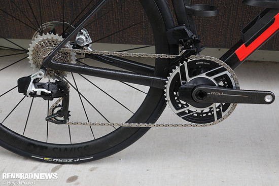 SRAM Red AXS Gruppe am Top-Modell Teammachine SLR 01 One.