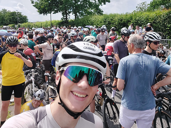 Zu Beginn ist es sehr warm im Startblock.