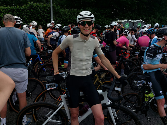 Im Startblock bin ich noch sehr aufgeregt und lasse die neuen Eindrücke auf mich wirken.