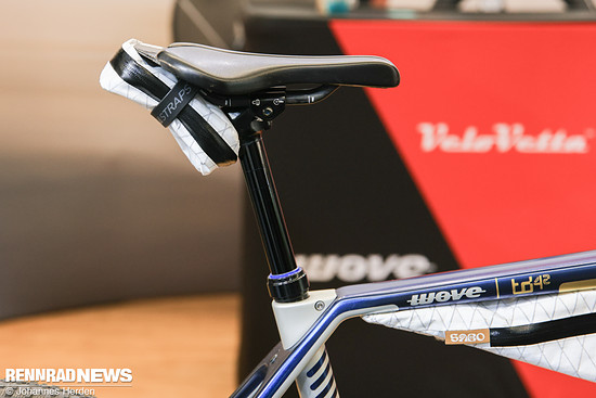 Eine Variostütze erlaubt das Anpassen der Sitzposition an die Fahrsituationen.