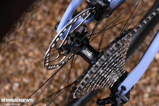 Robuste DZ Swiss 350 Naben sorgen für Langlebigkeit.