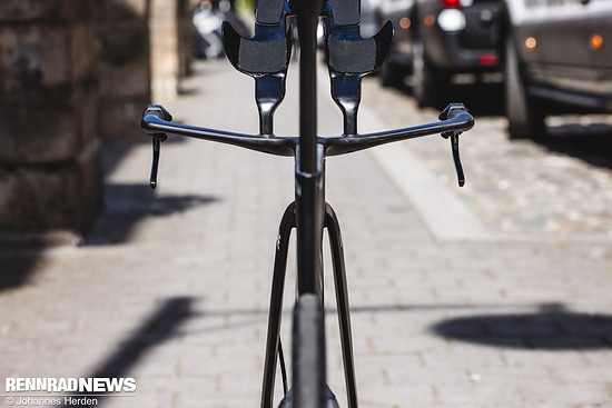 Stromlinienform am Rahmen…