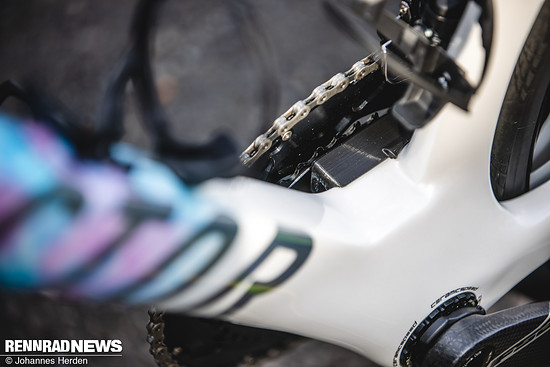 Der 3D gedruckte Kettenfänger ist clever.