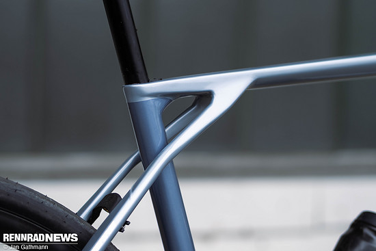 Das Sitzrohr ist nicht mit den Sitzstreben verbunden.