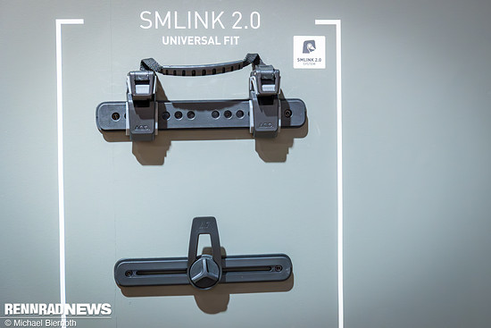 Das SMLink System dockt an gängigen Trägern mit runden Rohren an.
