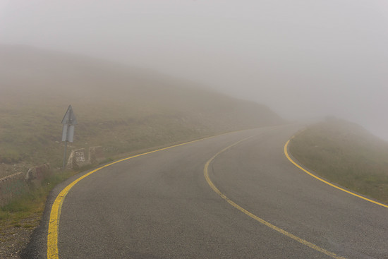 Transalpina SüdAuffahrt Nebel 2