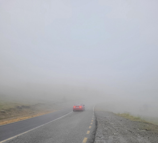 Transalpina SüdAuffahrt 20m Sicht