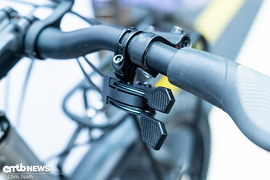 … schalten kann man mechanisch mit Trigger oder SRAM-/Shimano-STIs.