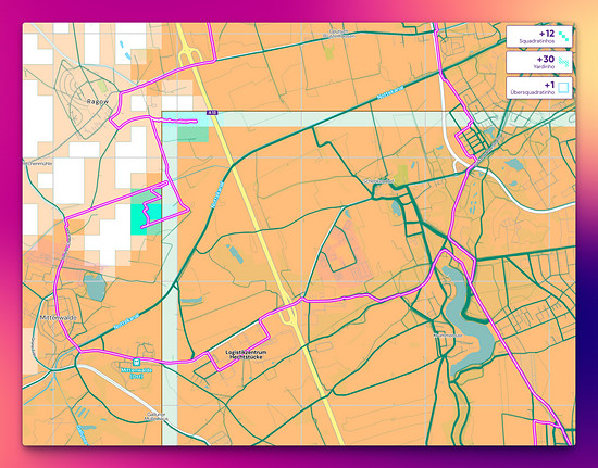 Wegkacheln Squadratinho 31×31 → 32×32