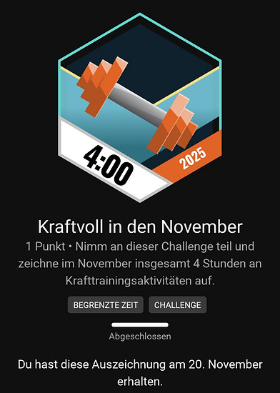 Winterpokal-Aktivität