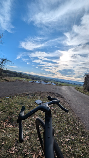 Gravel-Fahrt am Morgen