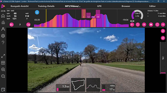 Richmond upon Thames Virtuelles Radfahren