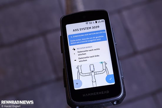 Hier zwei Funktionen auf dem rechten Bonus-Button