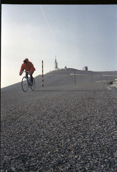 Abfahrt vom Mont Ventoux, März 1991