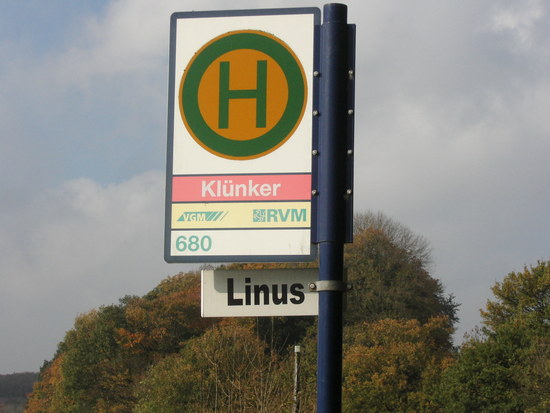 Haltestelle von Linus