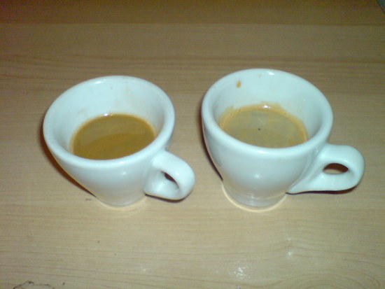 Ein Espresso ist nicht gern allein.....