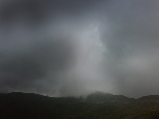 Gewitter an der Penser Joch Passhöhe