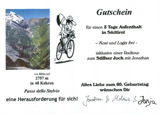 Stelvio-Gutschein