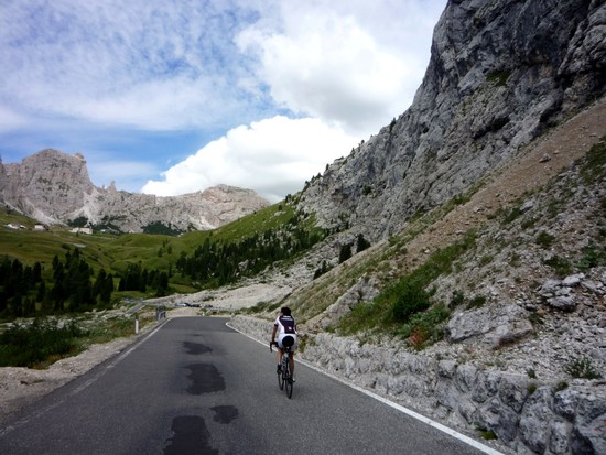 Frau Huhn am Grödner Joch