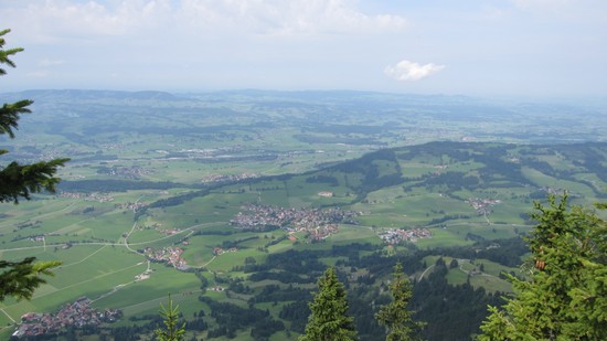 Blick vom Grünten Richtung Nordwesten