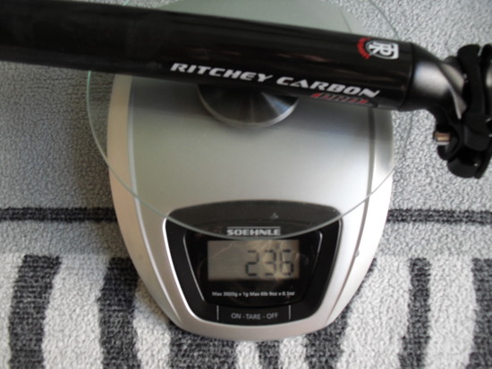 Sattelstütze Ritchey Carbon pro gekürzt (ungekürzt 258g)